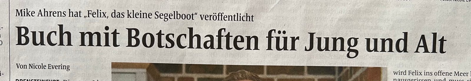 Zeitungsausschnitt: Westfälische Nachrichten – Felix in der Presse